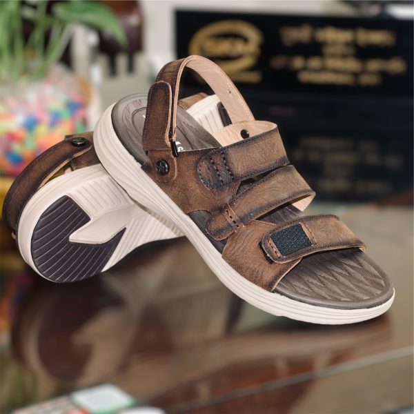 Best SKM Original Soft Leather Sandal for men - Image 2